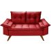 Sofa 2 Lugares Bariloche Retro Vermelho Essencial Estofados