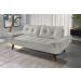Sofa 3 Lugares Bariloche Retro Courino Gelo Couro Sintetico Essencial Estofados