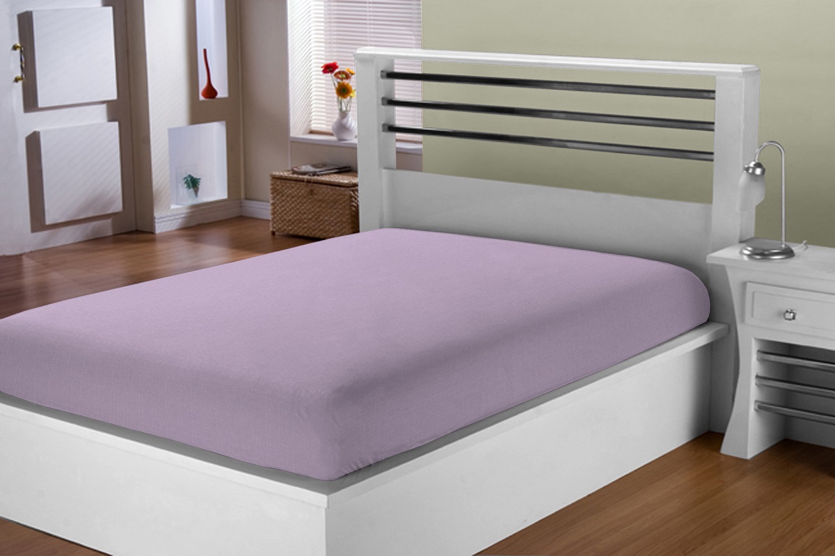 Lençol Avulso Percal 200 Fios Casal Estamparia - Lavanda
