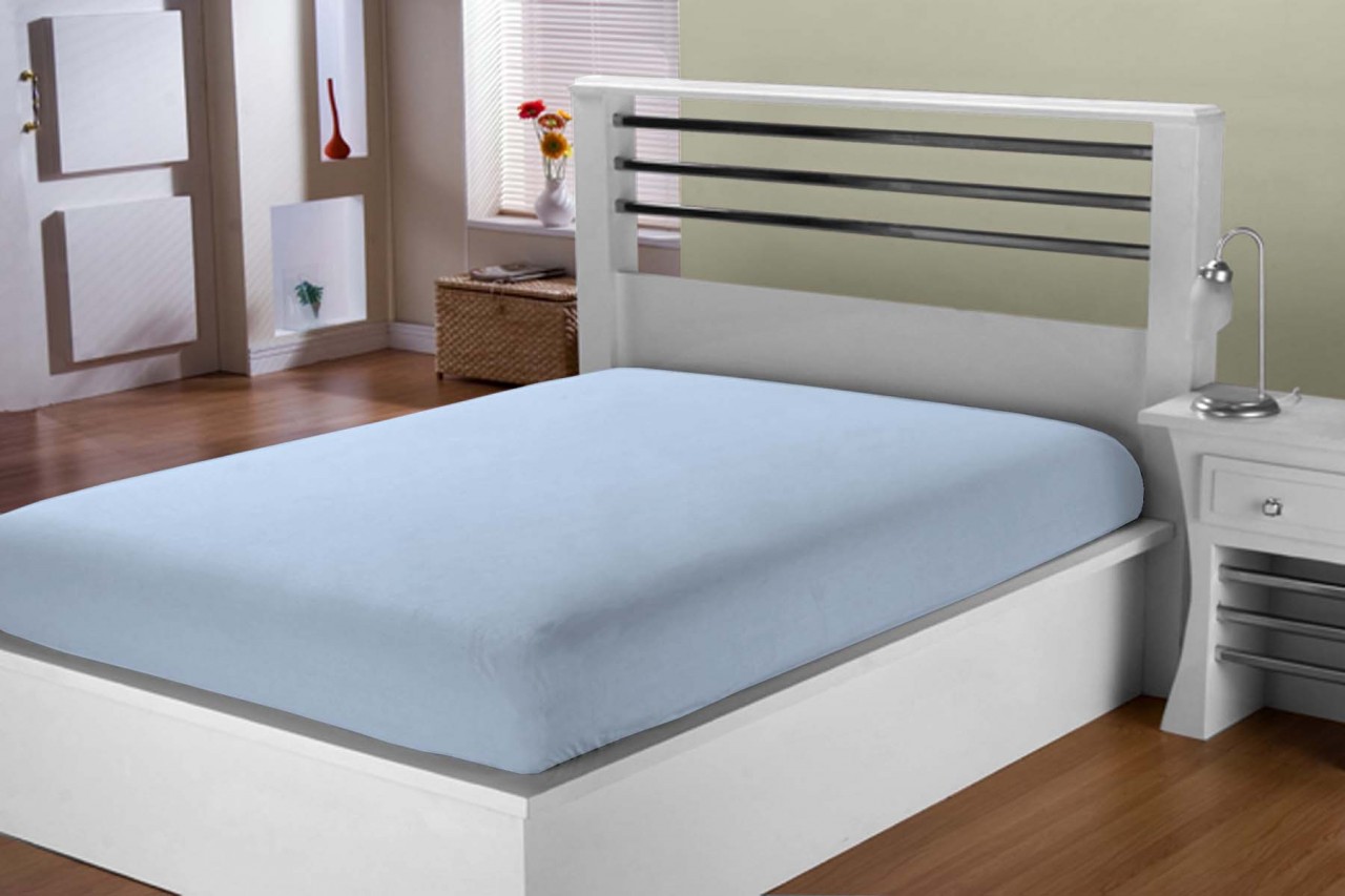 Lençol Avulso Percal 200 Fios Casal Estamparia- Azul