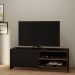 [OUTLET] Rack Carmelo Preto e Madeirado 130 cm