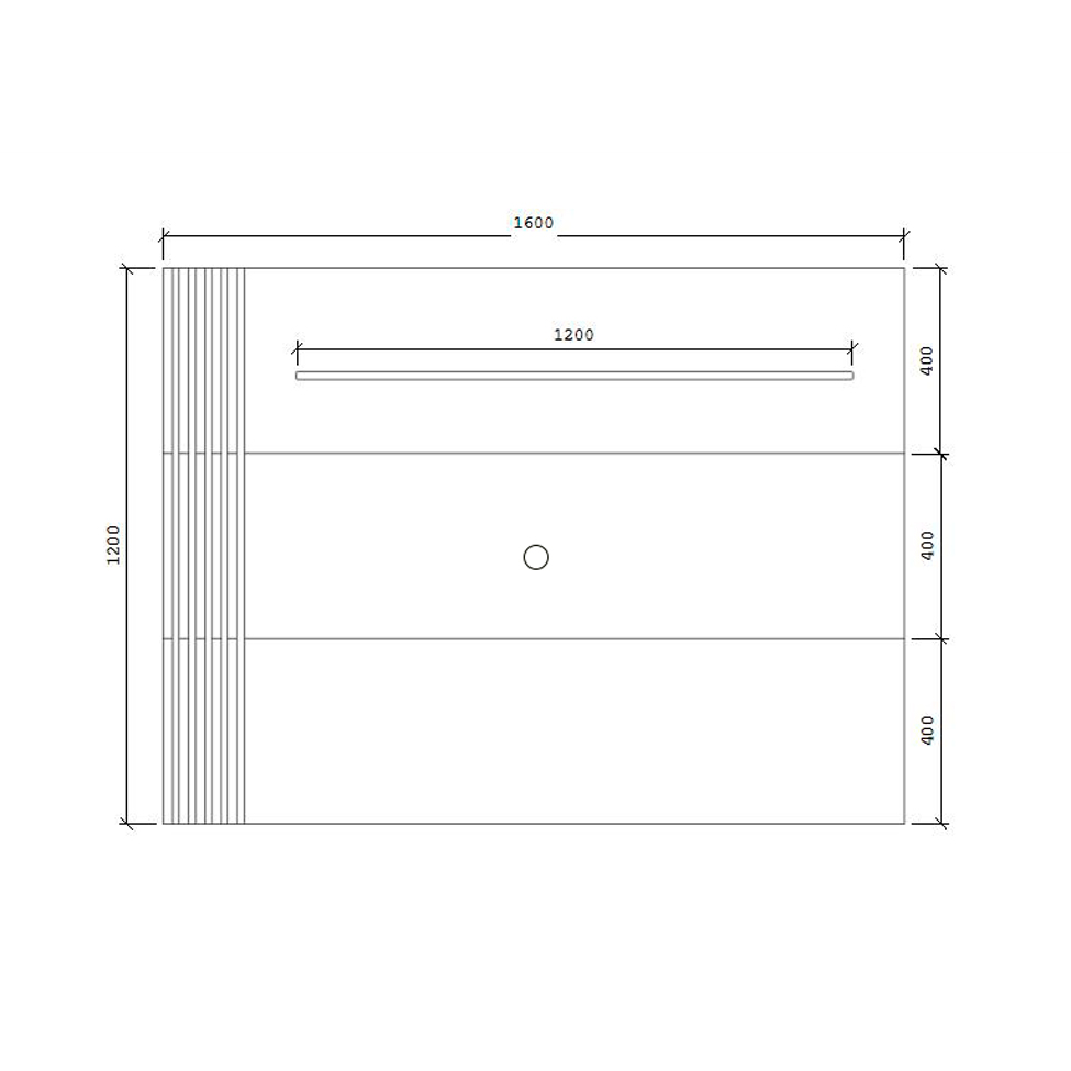Painel para TV até 65 Polegadas Carlile Preto e Marrom
