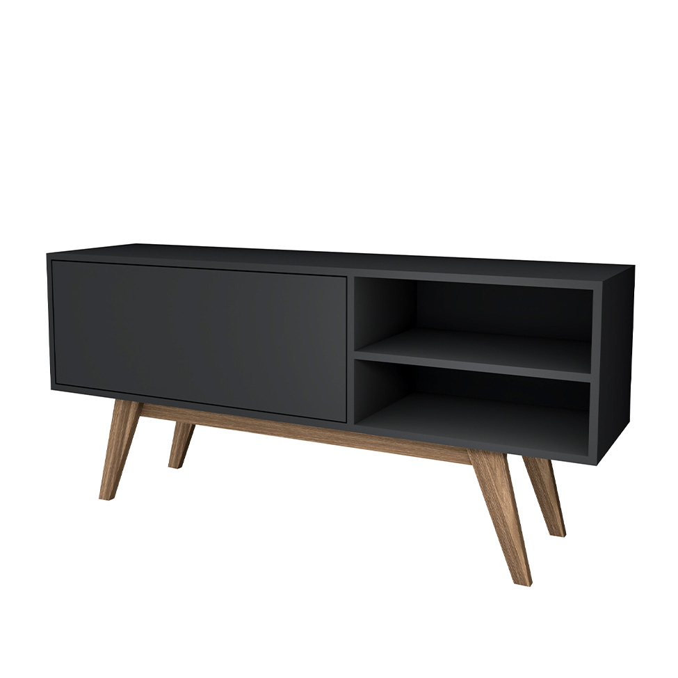 Rack Poncho Preto 125 cm