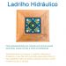 Banquinho de Ferro e Madeira com Ladrilho Hidráulico Rústico Artesanal S03