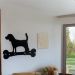 Cabideiro Porta Chaves Cachorro 4 Ganchos Ferro Corte a Laser