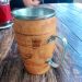 Copo Caneca Termica de Madeira Artesanal Rústica 300ml
