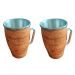 Copo Caneca Termica de Madeira Artesanal Rústica 300ml