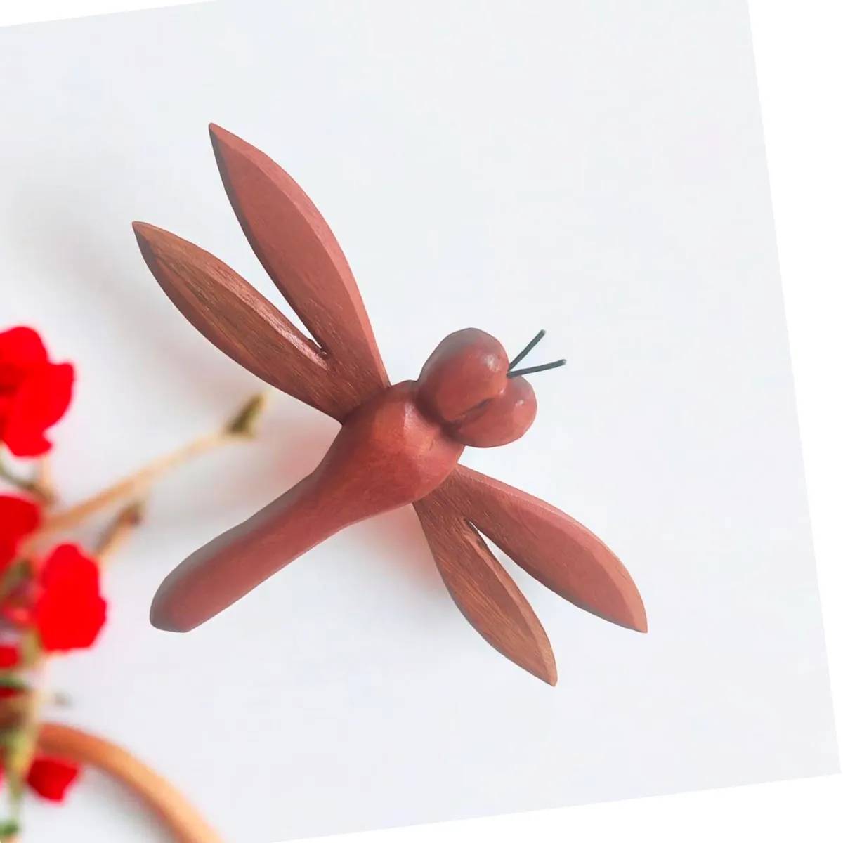 Escultura Libélula em Madeira de Parede