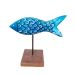 Escultura de Peixe em Madeira