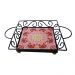 Fruteira Mesa Bandeja Ferro Azulejo Quadrada G5