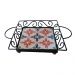 Fruteira Mesa Bandeja Ferro Azulejo Quadrada G8