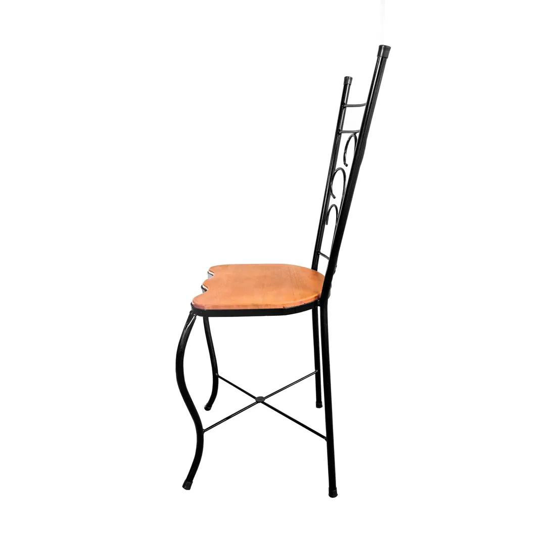 Kit com 3 Cadeira de Jantar Compacta para Bares e Restaurantes de Ferro e Madeira Artesanal