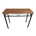 Mesa De Jantar 2 Lugares Super Compacta Ferro E Madeira Maciça 150cm Artesanal