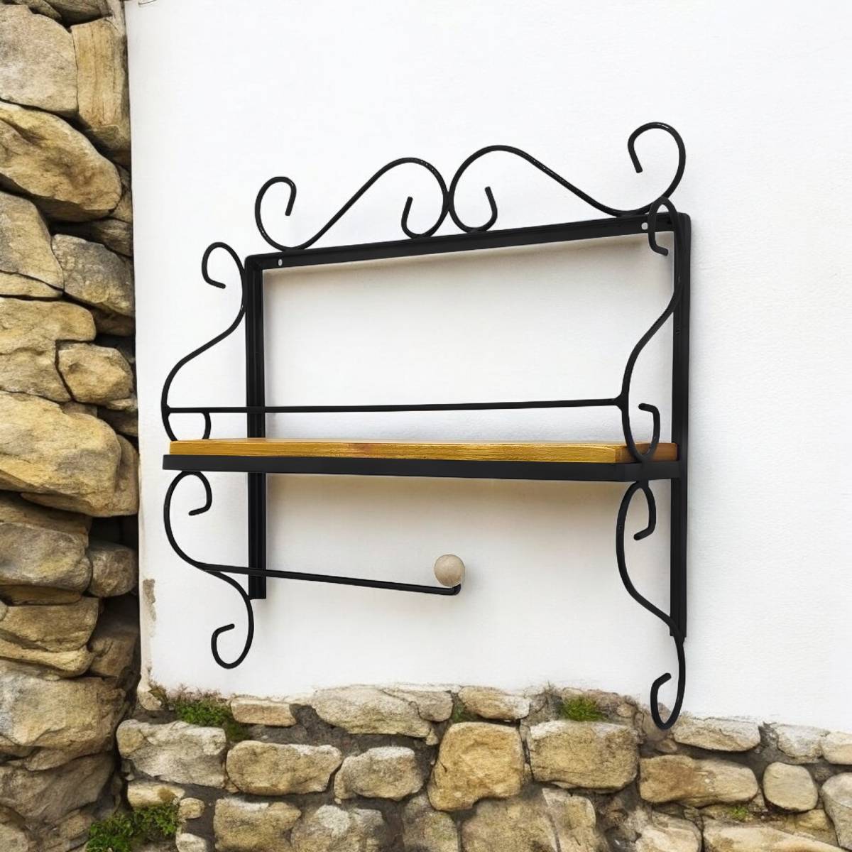 Prateleira de Ferro e Madeira: Organização e Estilo para sua Cozinha!