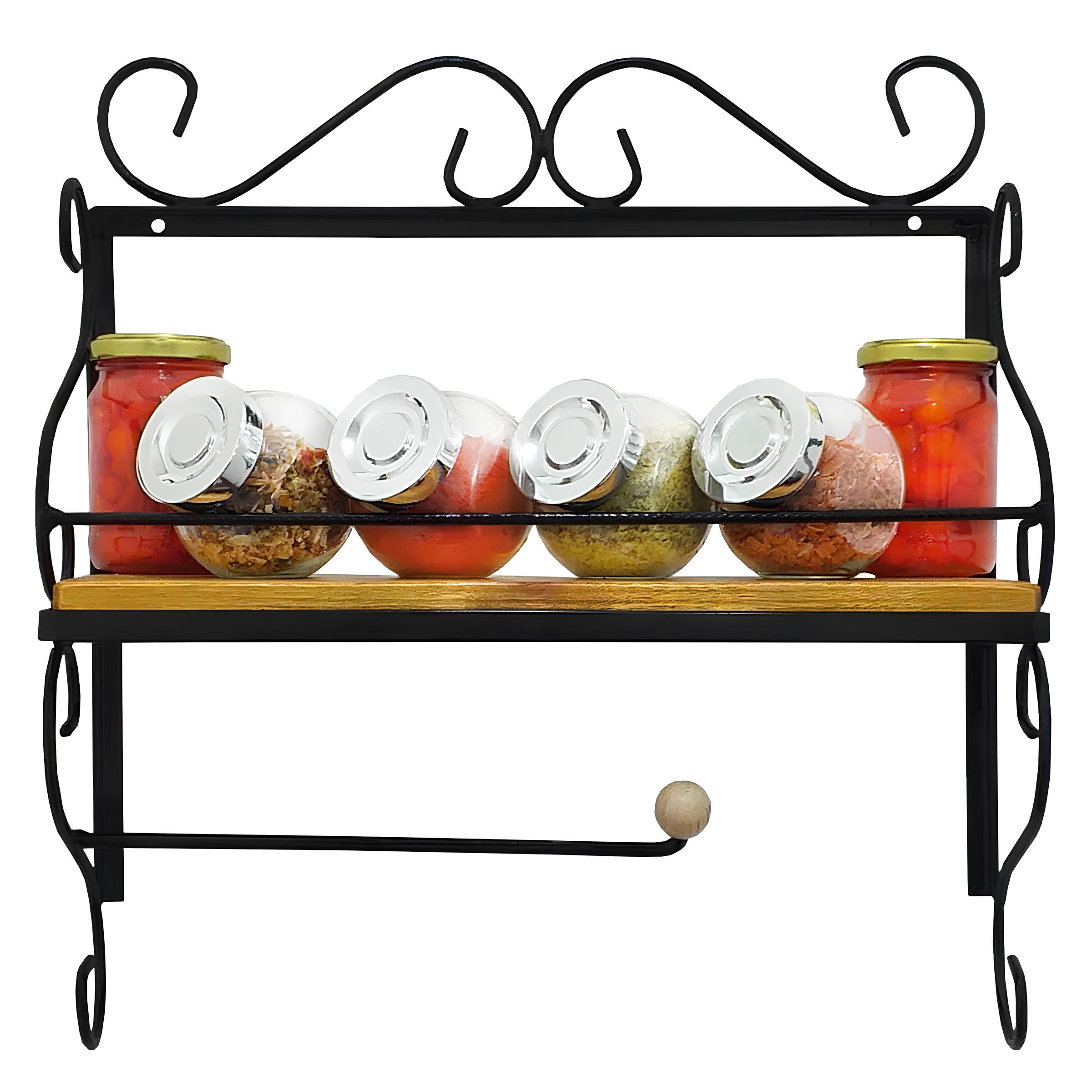 Prateleira de Ferro e Madeira: Organização e Estilo para sua Cozinha!
