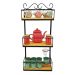 Prateleira de Parede Rústica 3 Andares - Organize e Decore seu Espaço com Estilo! Ultra Durável Anti Ferrugem
