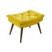 Banqueta Puff Rubi Essencial Estofados Cor Amarelo