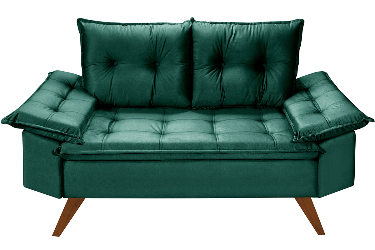 Sofa 2 Lugares Bariloche Essencial Estofados Verde