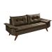 Sofa 3 Lugares Bariloche Retro Essencial Estofados Cappuccino