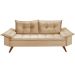Sofa 3 Lugares Bariloche Retro Essencial Estofados Chocolate