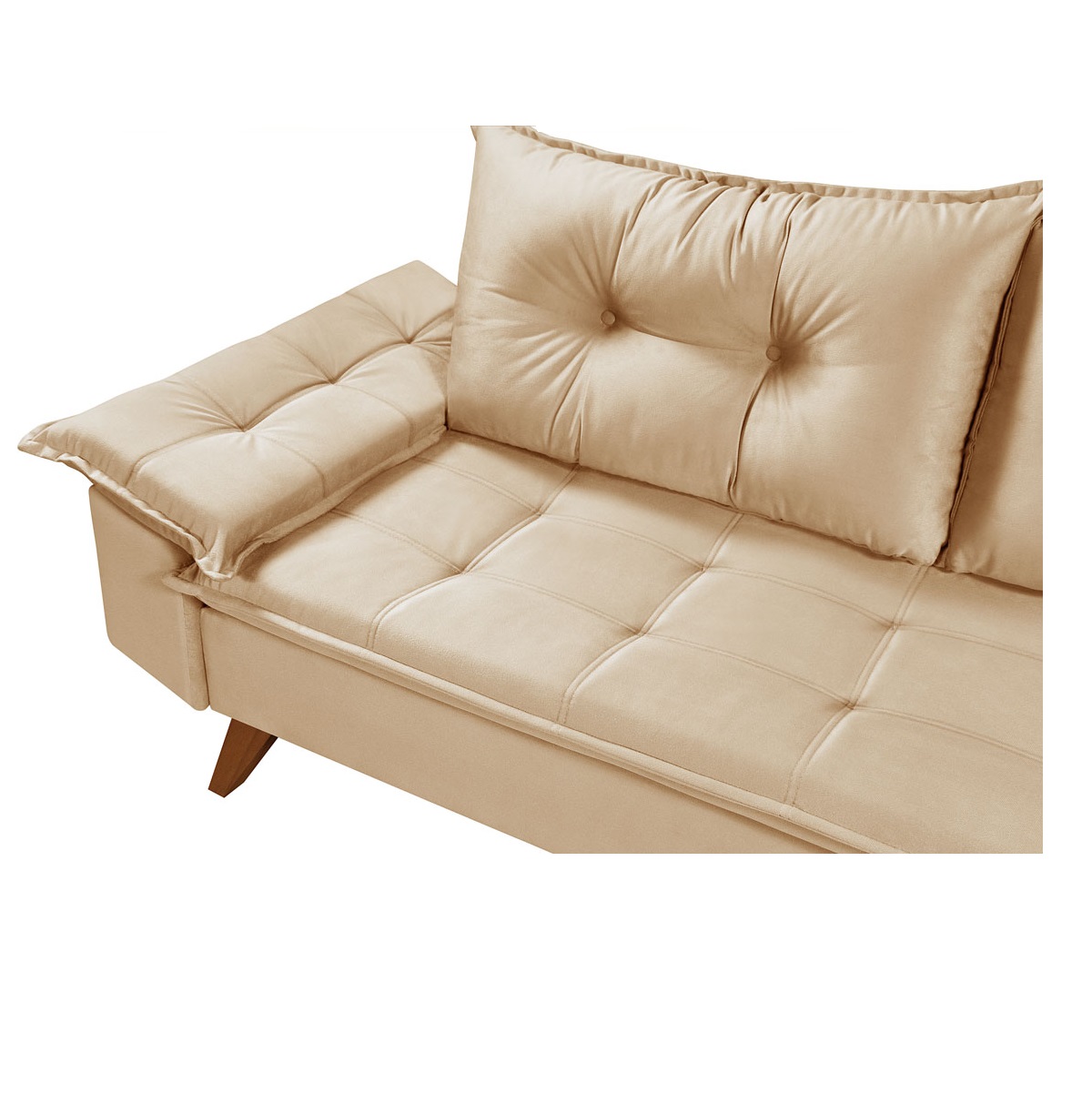 Sofa 3 Lugares Bariloche Retro Essencial Estofados Chocolate