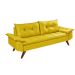 Sofa 3 Lugares Bariloche Retro Essencial Estofados Cor Amarelo