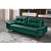 Sofa 3 Lugares Bariloche Retro Essencial Estofados Verde