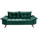 Sofa 3 Lugares Bariloche Retro Essencial Estofados Verde