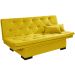 Sofa Cama Bau Reclinavel 3 Posições Suede Amarelo
