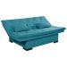 Sofa Cama Bau Reclinavel 3 Posições Suede Azul Marinho