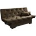 Sofa Cama Bau Reclinavel 3 Posições Suede Cappuccino