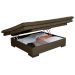 Sofa Cama Bau Reclinavel 3 Posições Suede Cappuccino