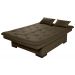 Sofa Cama Bau Reclinavel 3 Posições Suede Cappuccino