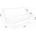Sofa Cama Bau Reclinavel 3 Posições Suede Cappuccino