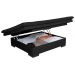 Sofa Cama Bau Reclinavel 3 Posições Suede Preto