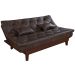Sofa Cama Caribe Reclinavel 3 Posições Courino Cappuccino Essencial Estofados