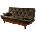 Sofa Cama Caribe Reclinavel 3 Posições Suede Cappuccino Essencial Estofados