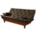 Sofa Cama Caribe Reclinavel 3 Posições Suede Cappuccino Essencial Estofados