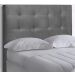Cabeceira Casal Cama Box 140x129 Cm Helen Suede Cinza SBL