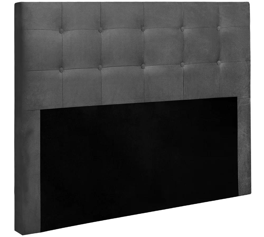 Cabeceira Queen Cama Box 160x129 Cm Helen Suede Cinza SBL