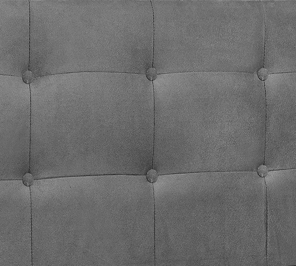 Cabeceira Queen Cama Box 160x129 Cm Helen Suede Cinza SBL