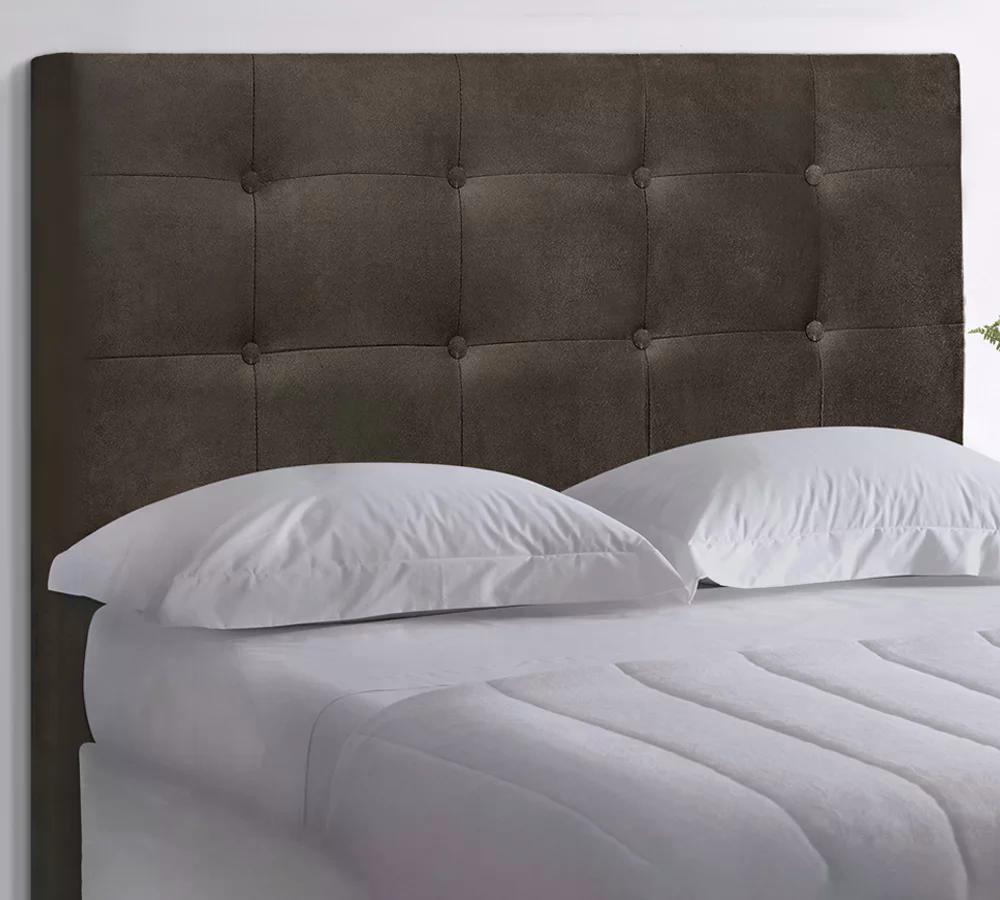 Cabeceira Queen Cama Box 160x129 Cm Helen Suede Marrom SBL