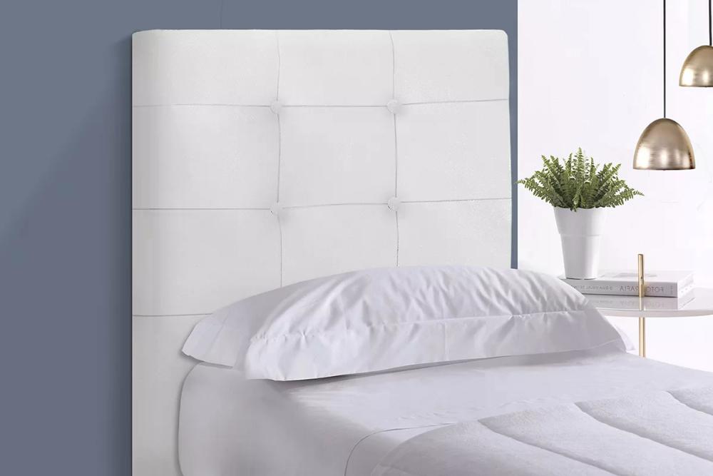 Cabeceira Solteiro Cama Box 90x129 Cm Helen Material Sintetico Branco SBL