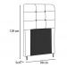 Cabeceira Solteiro Cama Box 90x129 Cm Helen Material Sintetico Branco SBL