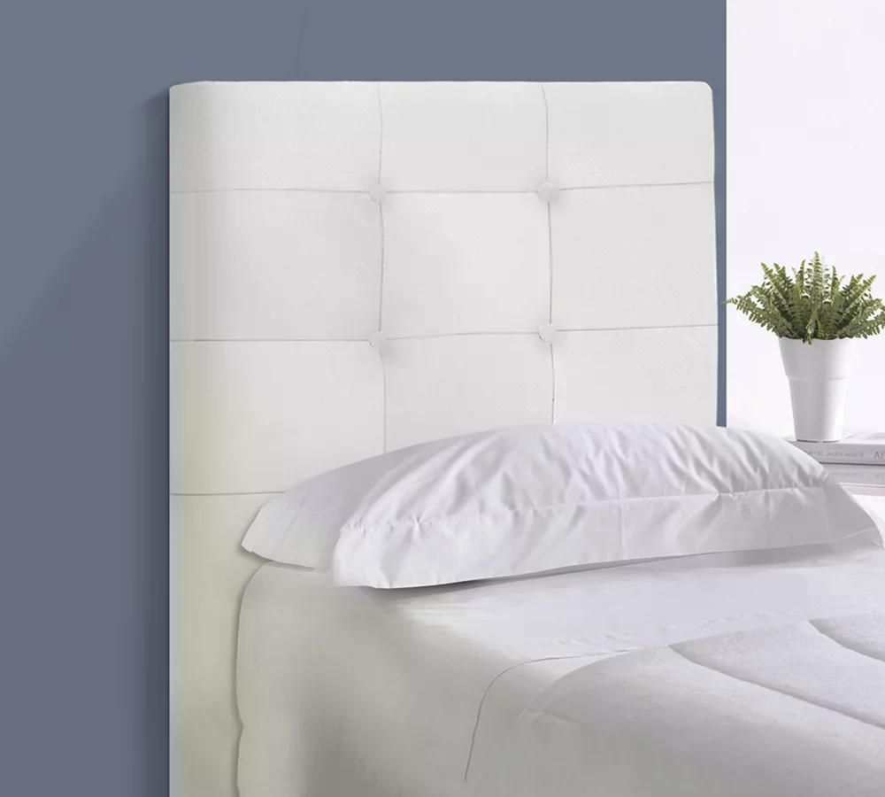Cabeceira Solteiro Cama Box 90x129 Cm Helen Material Sintetico Branco SBL