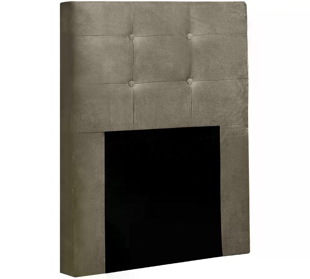 Cabeceira Solteiro Cama Box 90x129 Cm Helen Suede Bege SBL