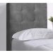 Cabeceira Solteiro Cama Box 90x129 Cm Helen Suede Cinza SBL