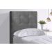 Cabeceira Solteiro Cama Box 90x129 Cm Helen Suede Cinza SBL