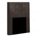Cabeceira Solteiro Cama Box 90x129 Cm Helen Suede Marrom SBL