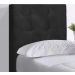 Cabeceira Solteiro Cama Box 90x129 Cm Helen Suede Preto SBL